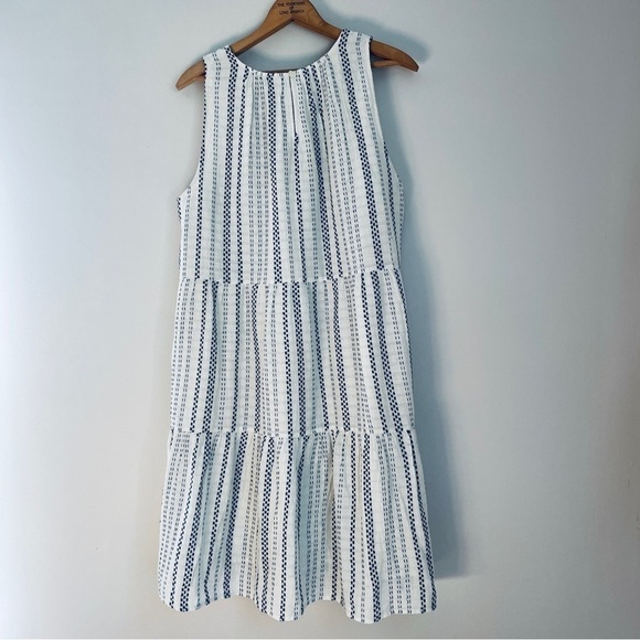 LOFT Dotted Tiered Swing Dress XL - Picture 9 of 13